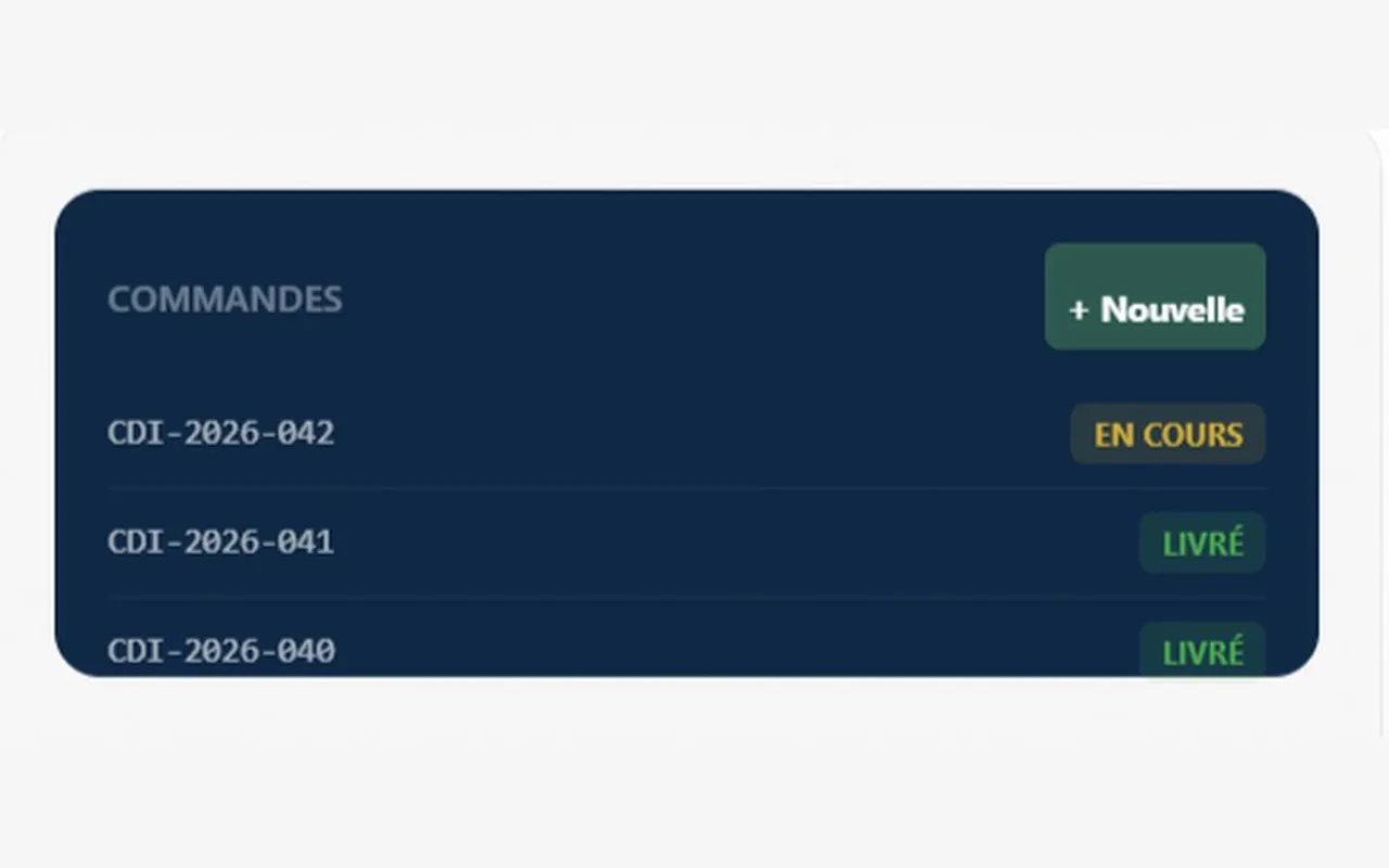 Interface du Portail : guichet unique en ligne pour les démarches administratives avec suivi de dossiers.
